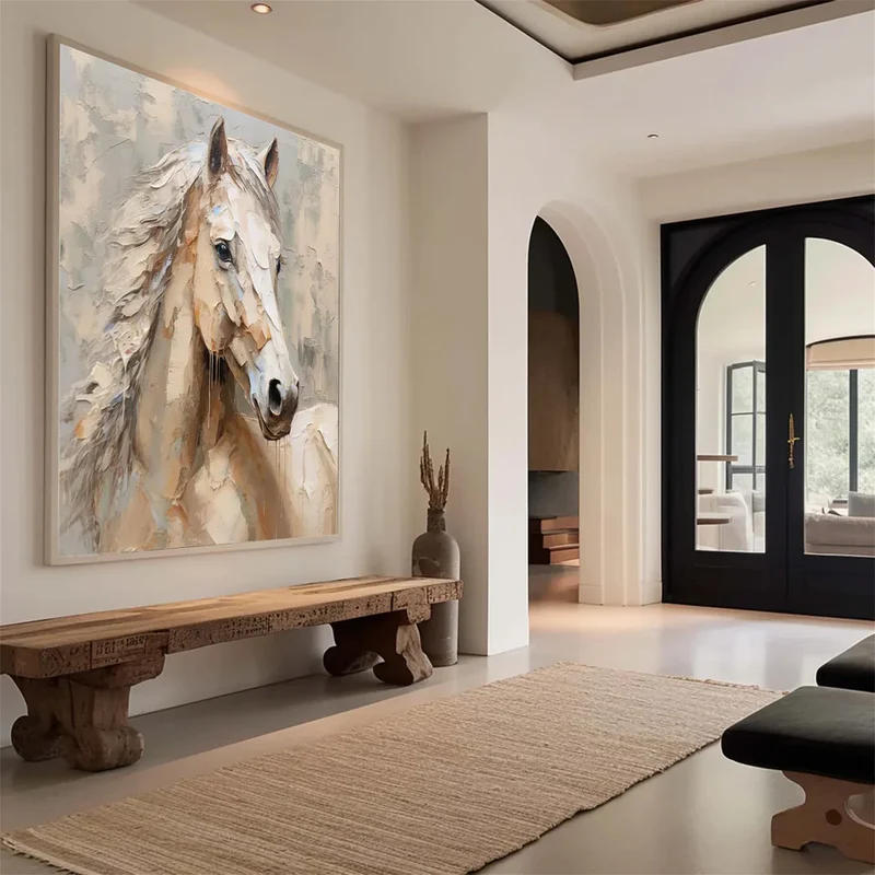 Abstract Animal Art Horse Texture Wall Art