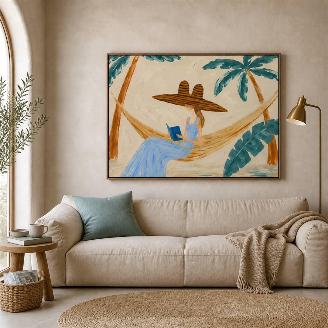 Textured Hammock Reader Wall Art