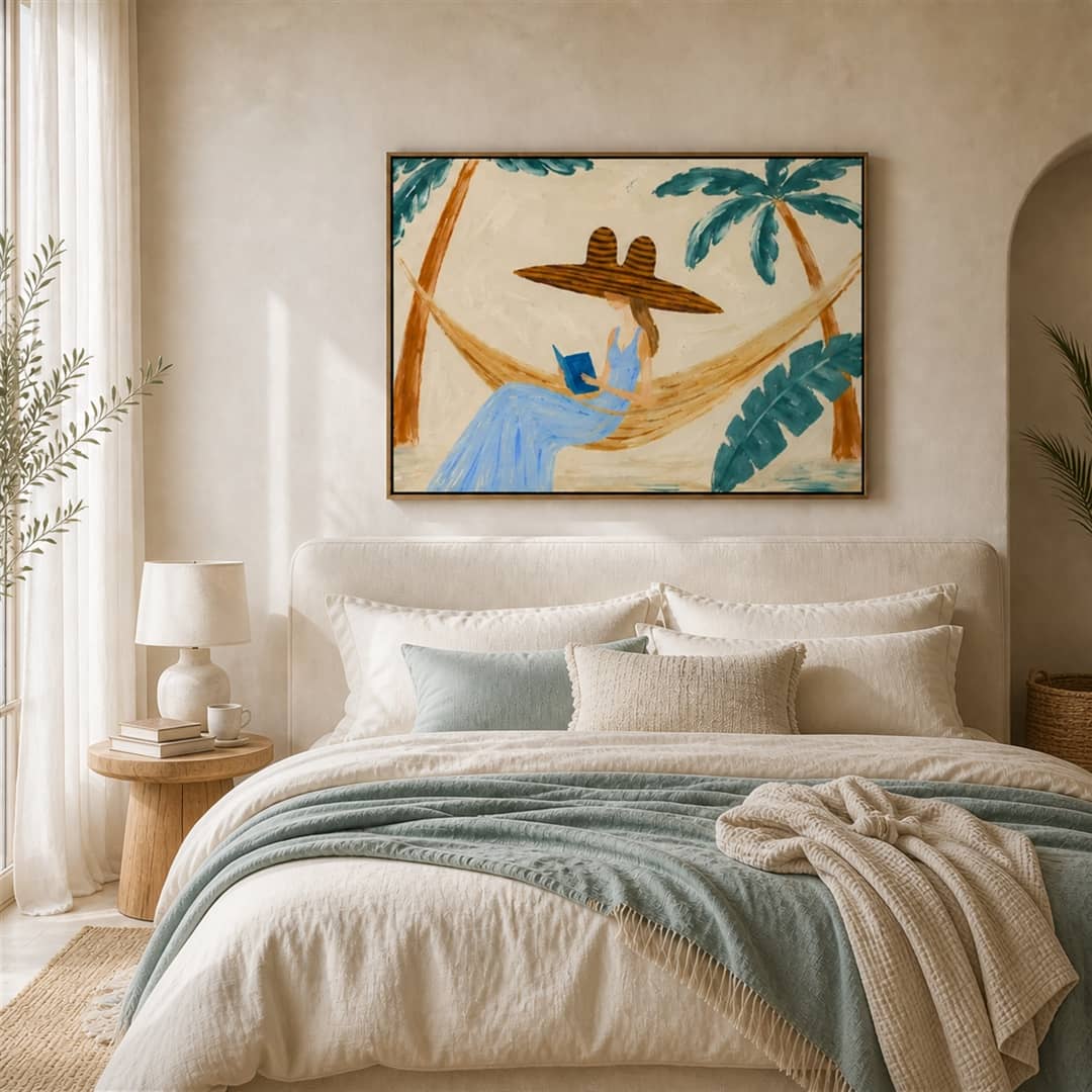 Textured Hammock Reader Wall Art