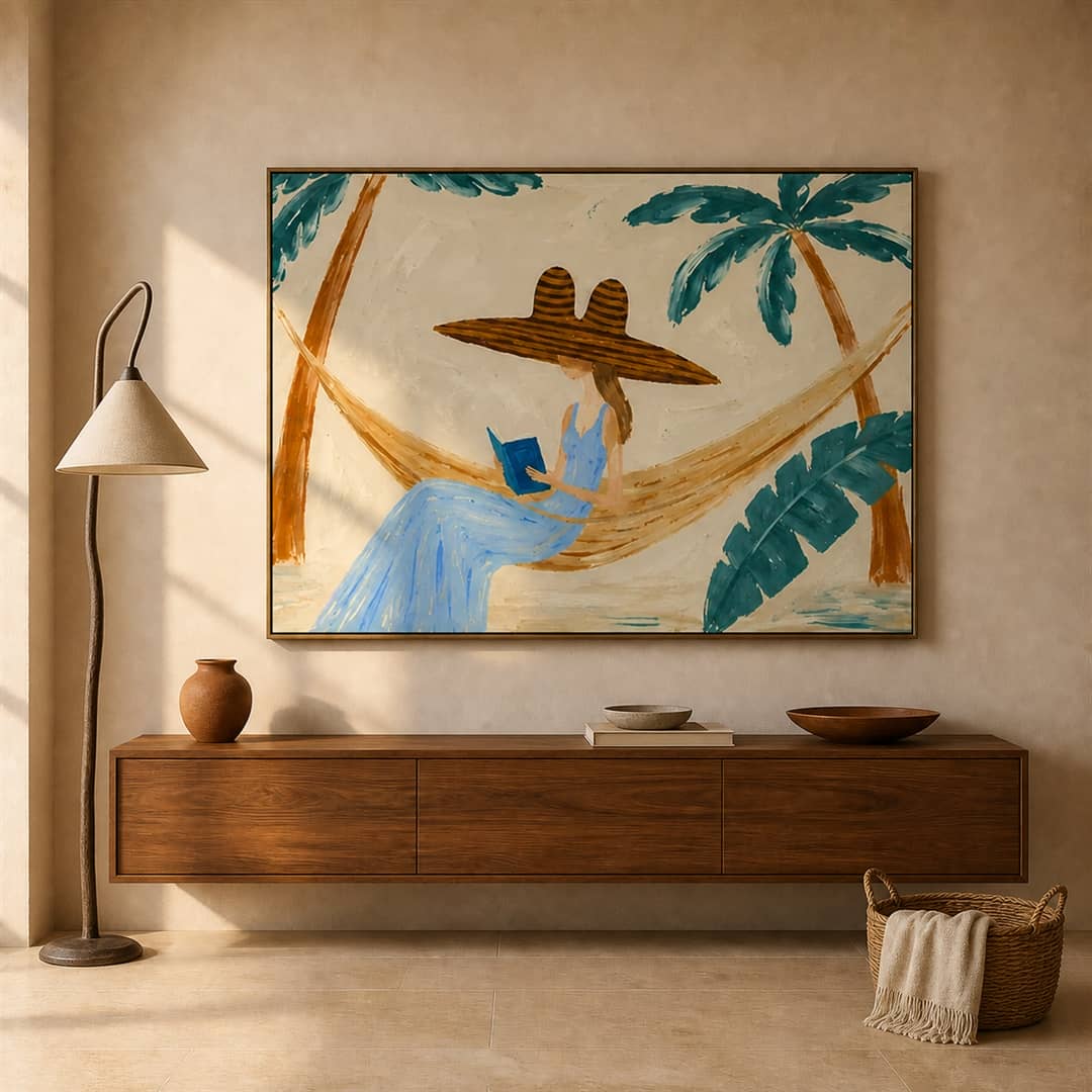 Textured Hammock Reader Wall Art