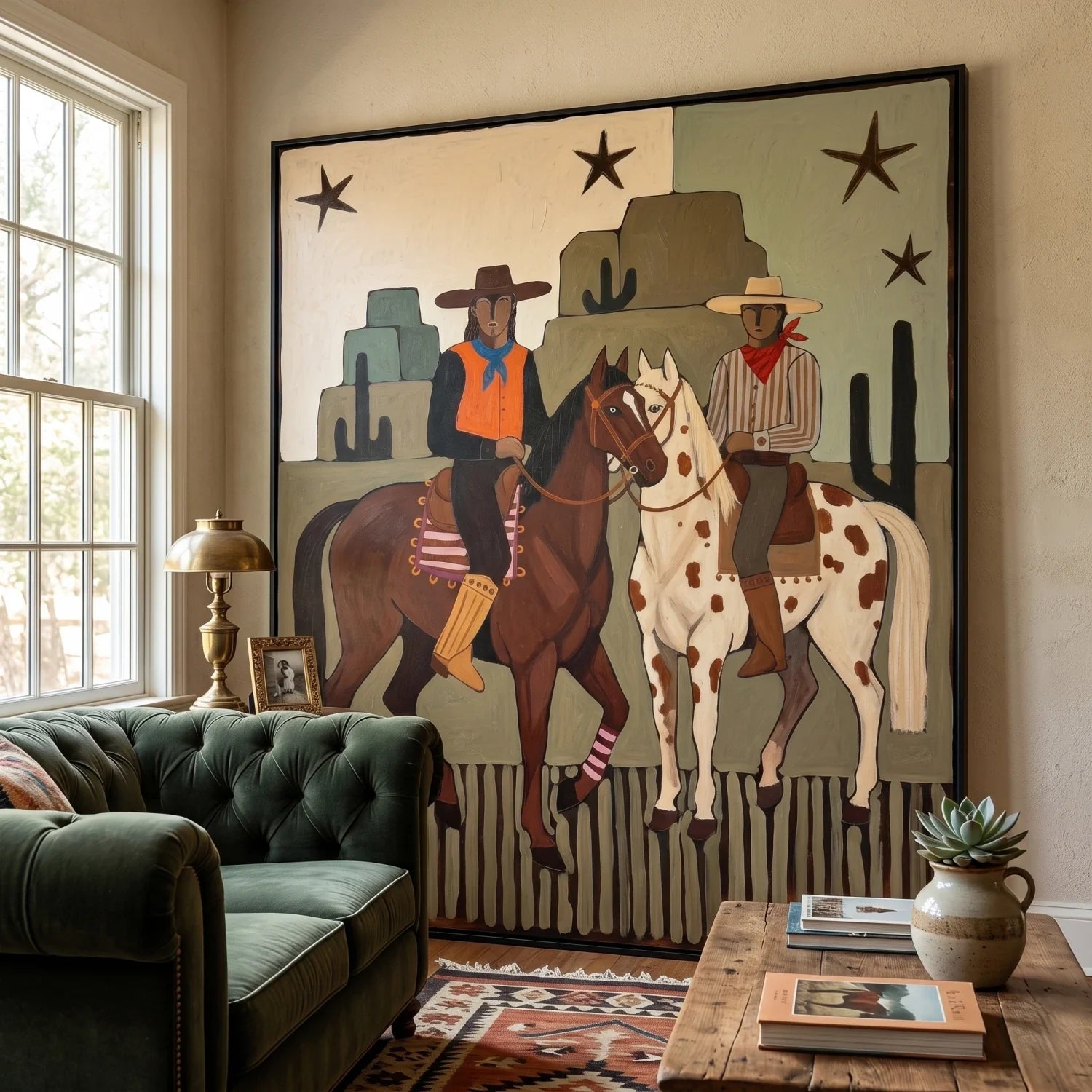 Flat-Toned Desert Riders Wall Art