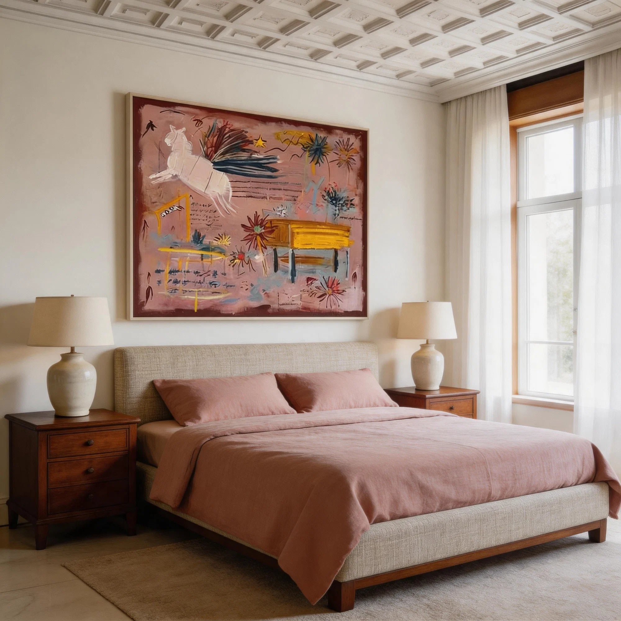 Neo-Expressionist Horse Sketch Wall Art