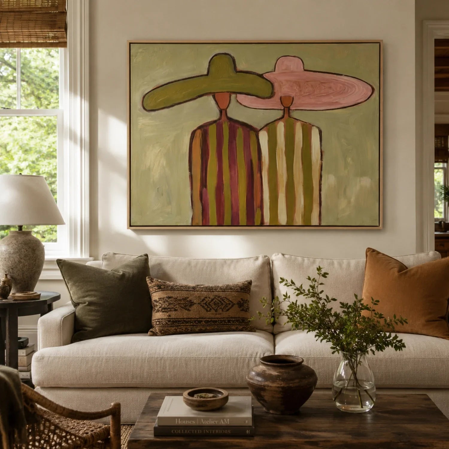 Vintage Silhouette Figures Wall Art