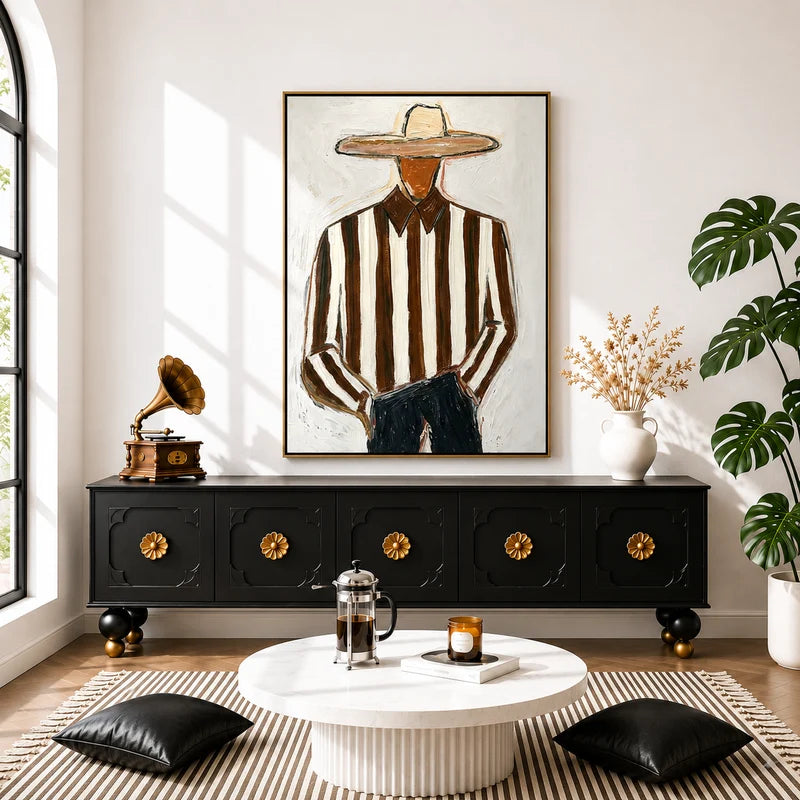 Faceless Cowboy Portrait Wall Art