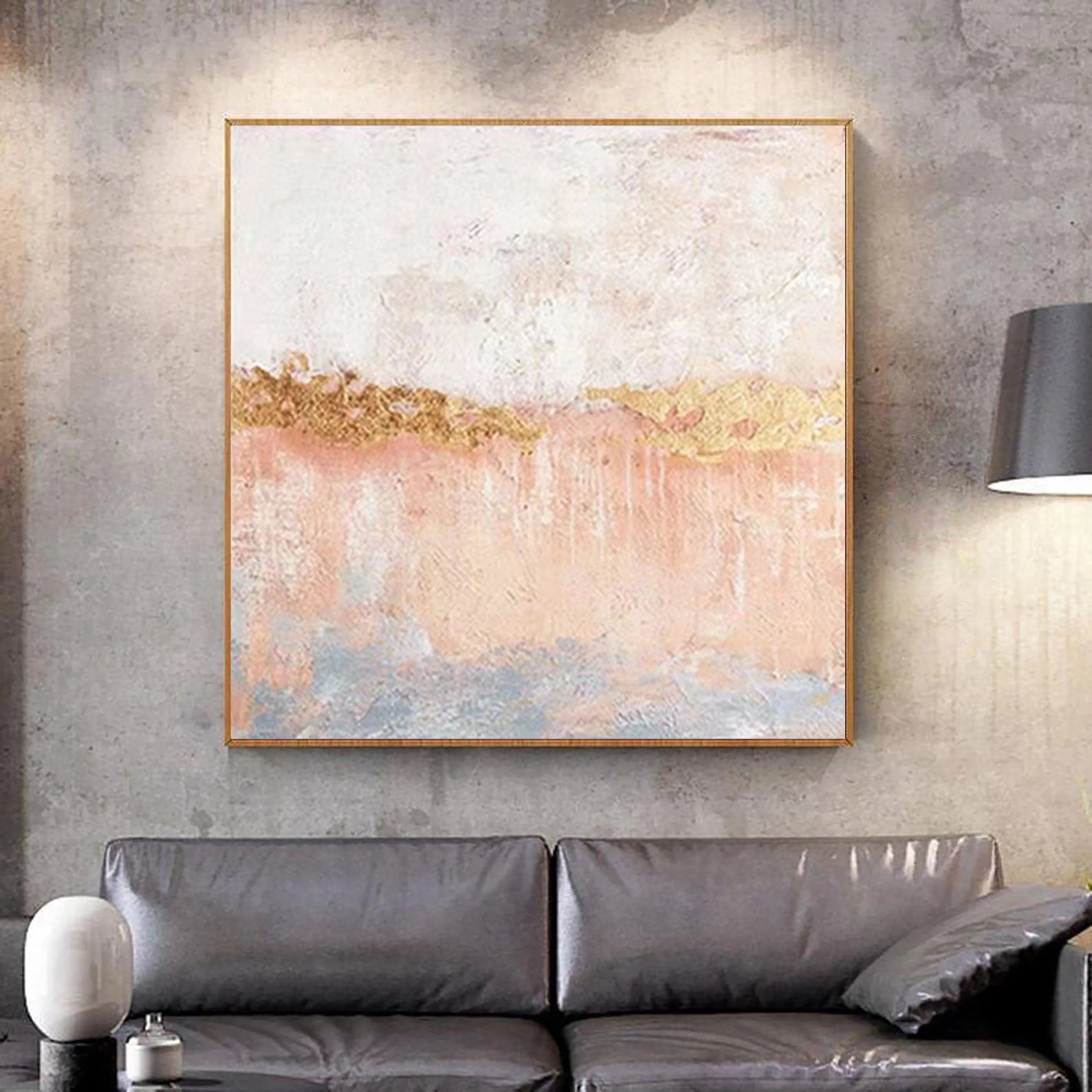 Plaster Textured Color Field Wall Art