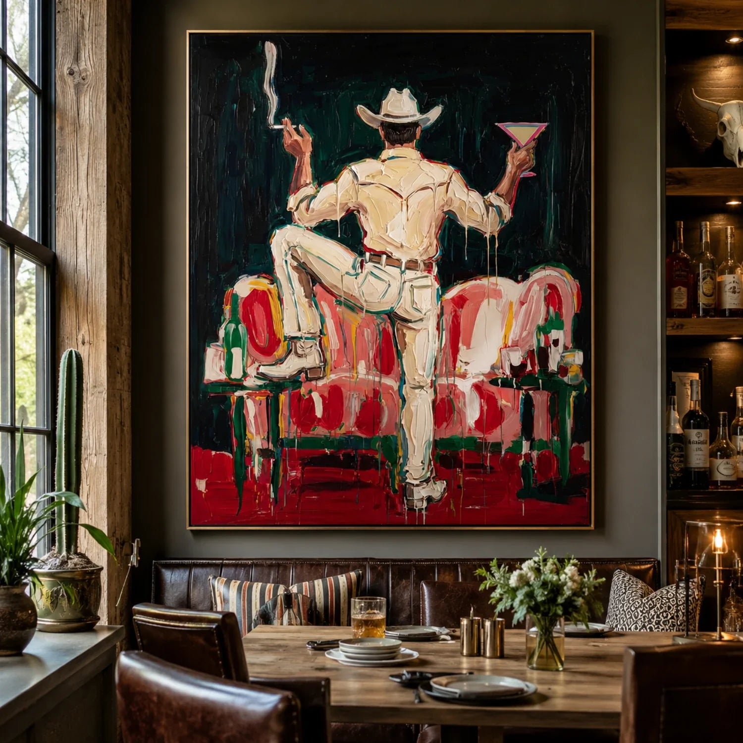 Textured Cowboy Toast Wall Art