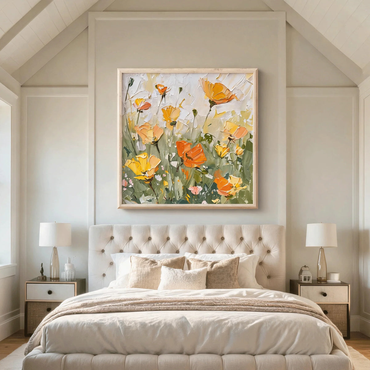 Warm Poppy Garden Wall Art