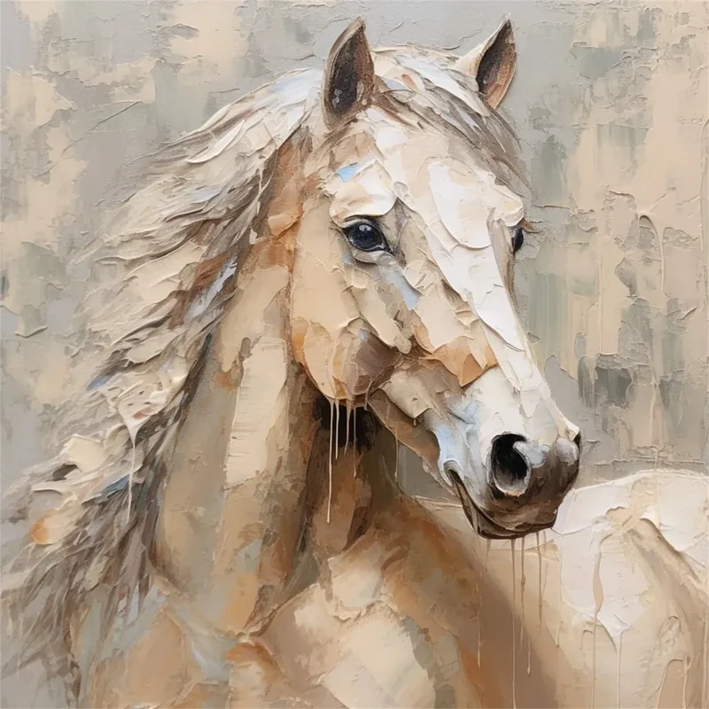 Abstract Animal Art Horse Texture Wall Art