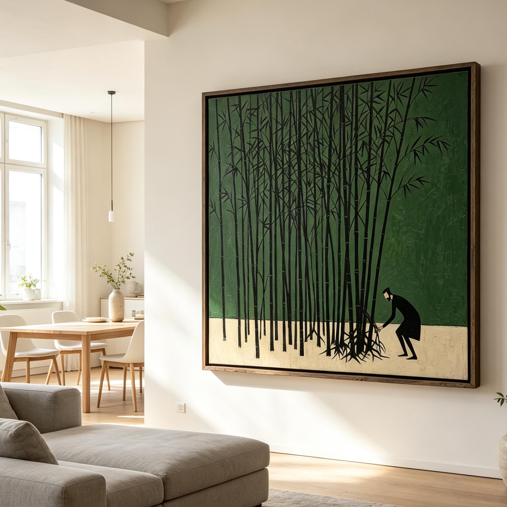 Moody Bamboo Forest Wall Art