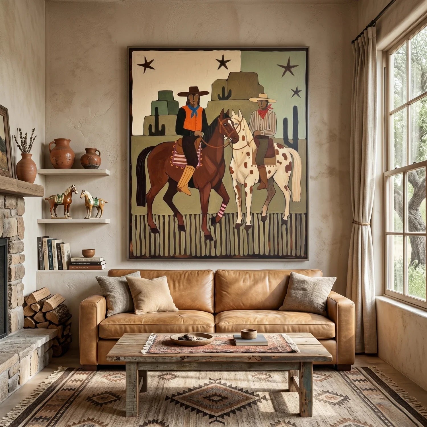 Flat-Toned Desert Riders Wall Art