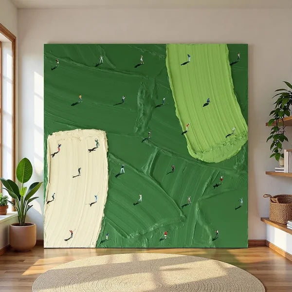 Aerial Golf Course Wall Art