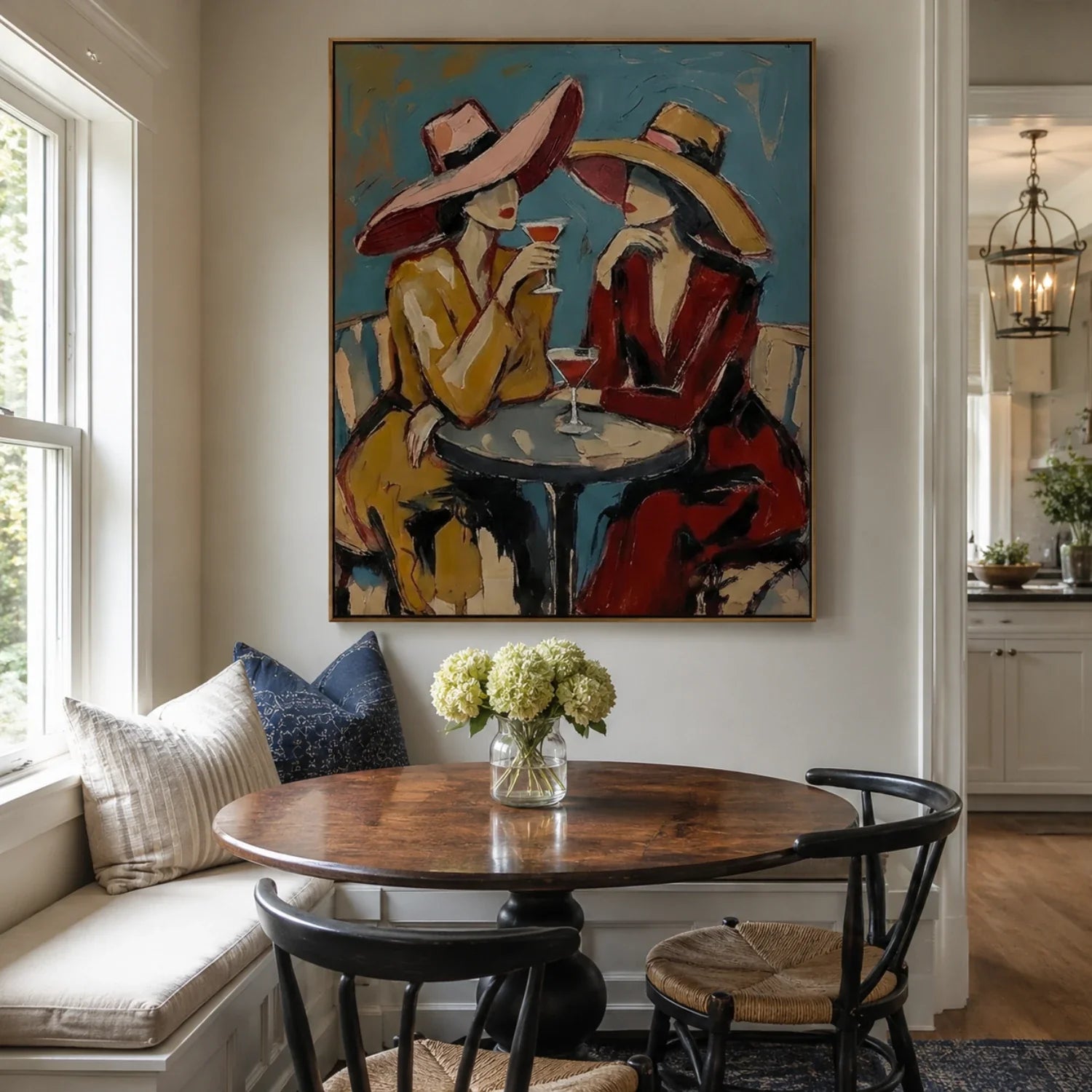 Impasto Wide Hat Cocktail Duo Wall Art