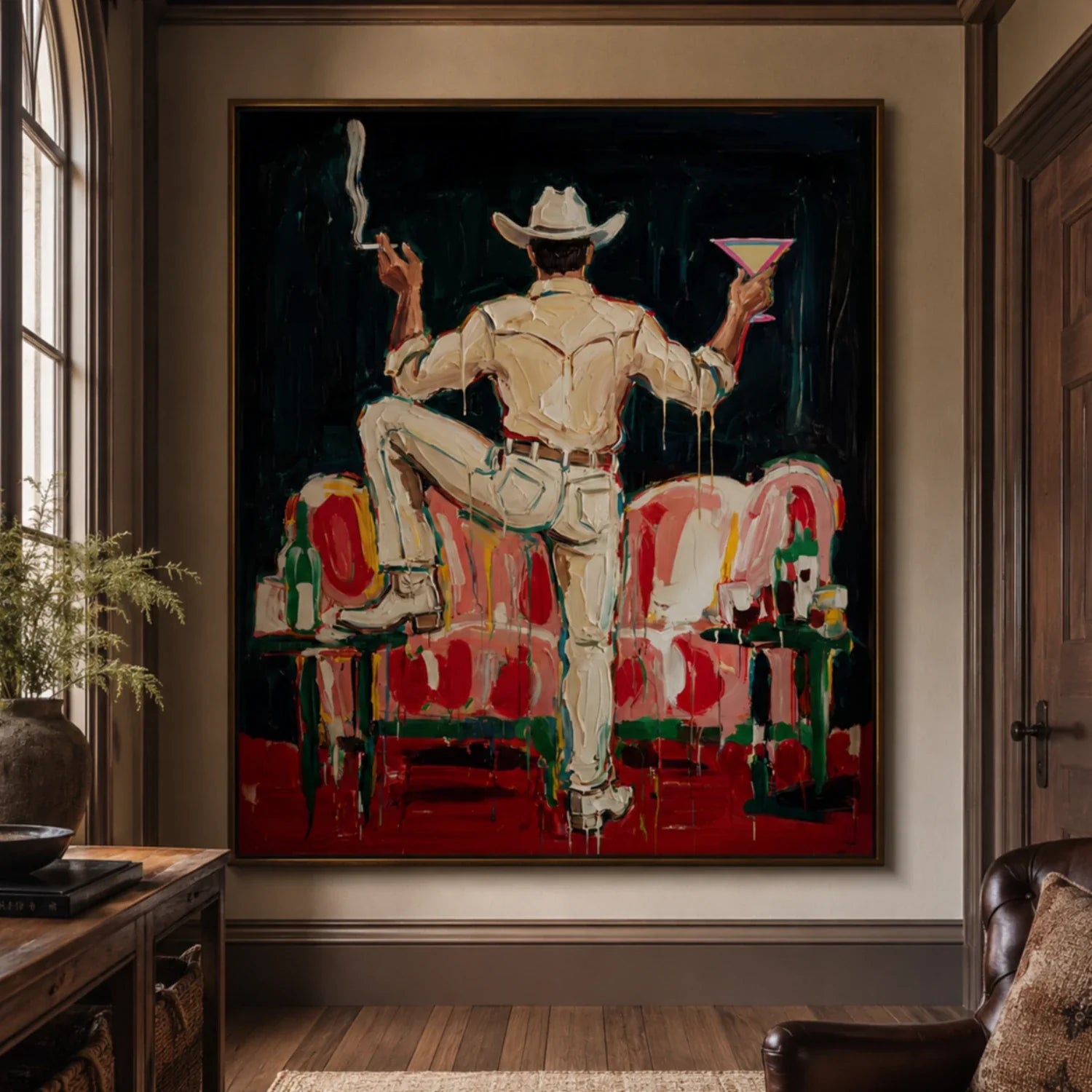 Textured Cowboy Toast Wall Art