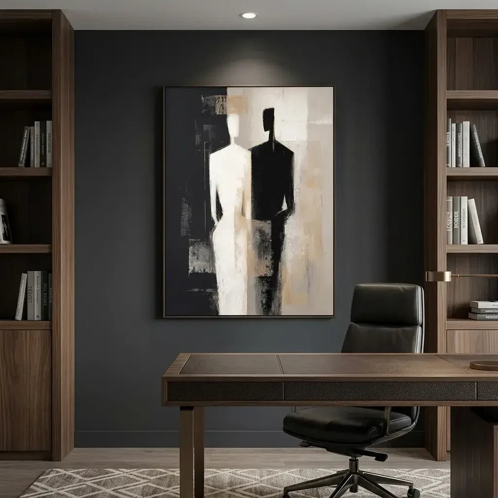 Textured Silhouette Duo Wall Art