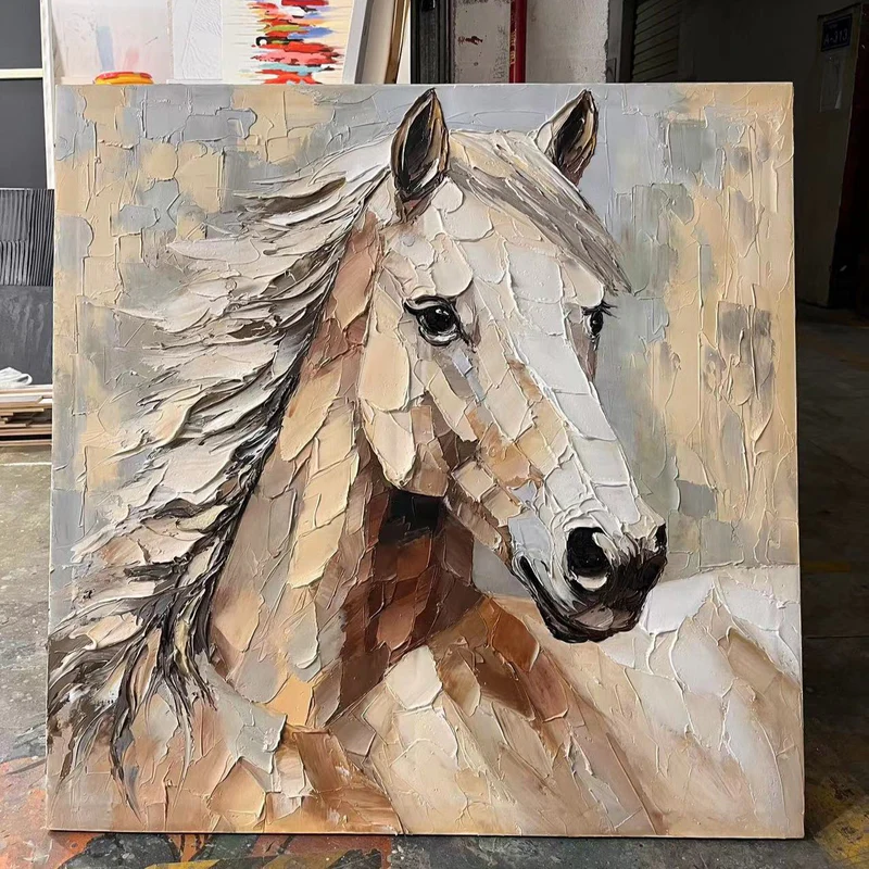 Abstract Animal Art Horse Texture Wall Art