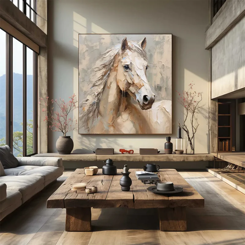Abstract Animal Art Horse Texture Wall Art
