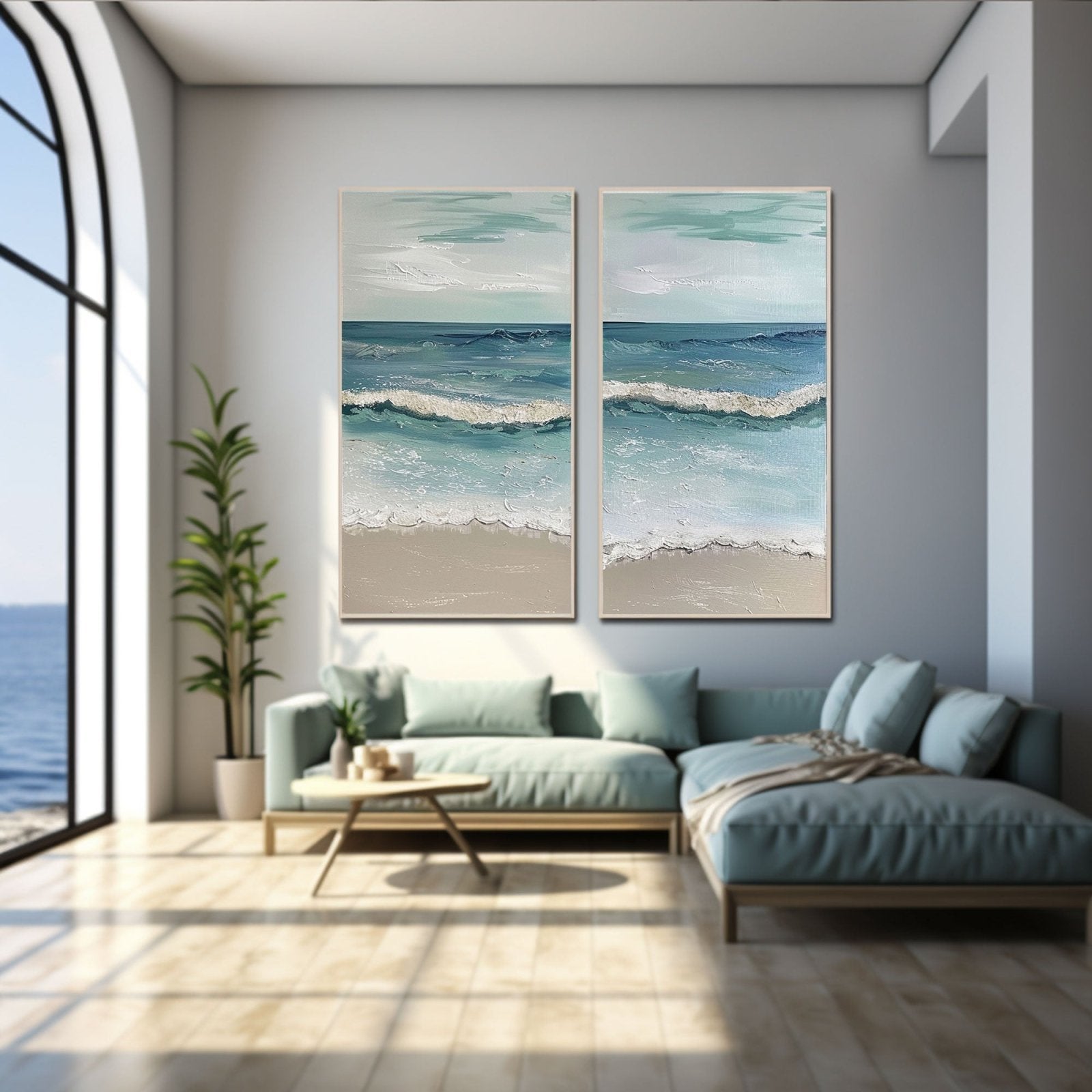Abstract Ocean Painting