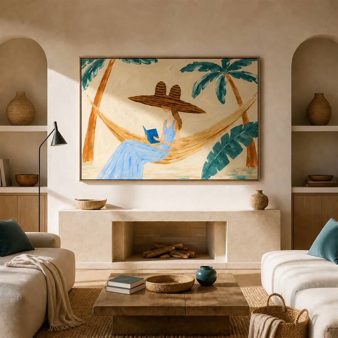Textured Hammock Reader Wall Art