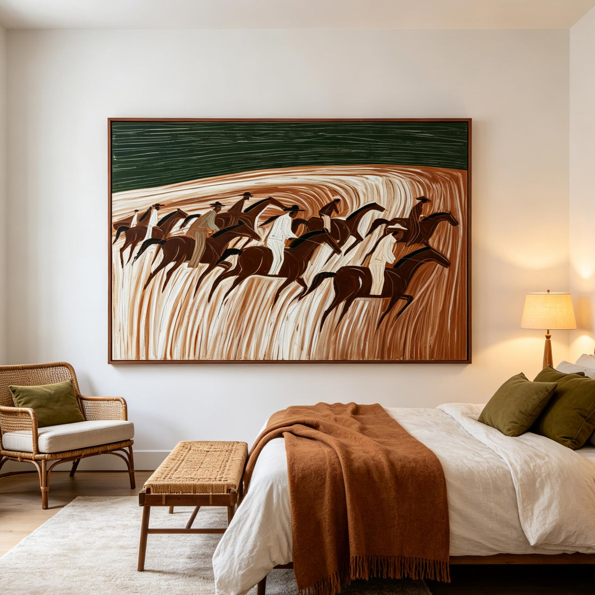 Textured Horse Riders Wall Art