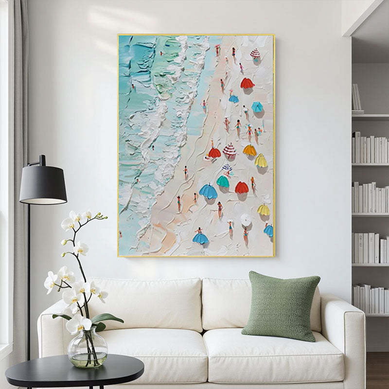 Seascape and Snowy Peak Painting #SP022