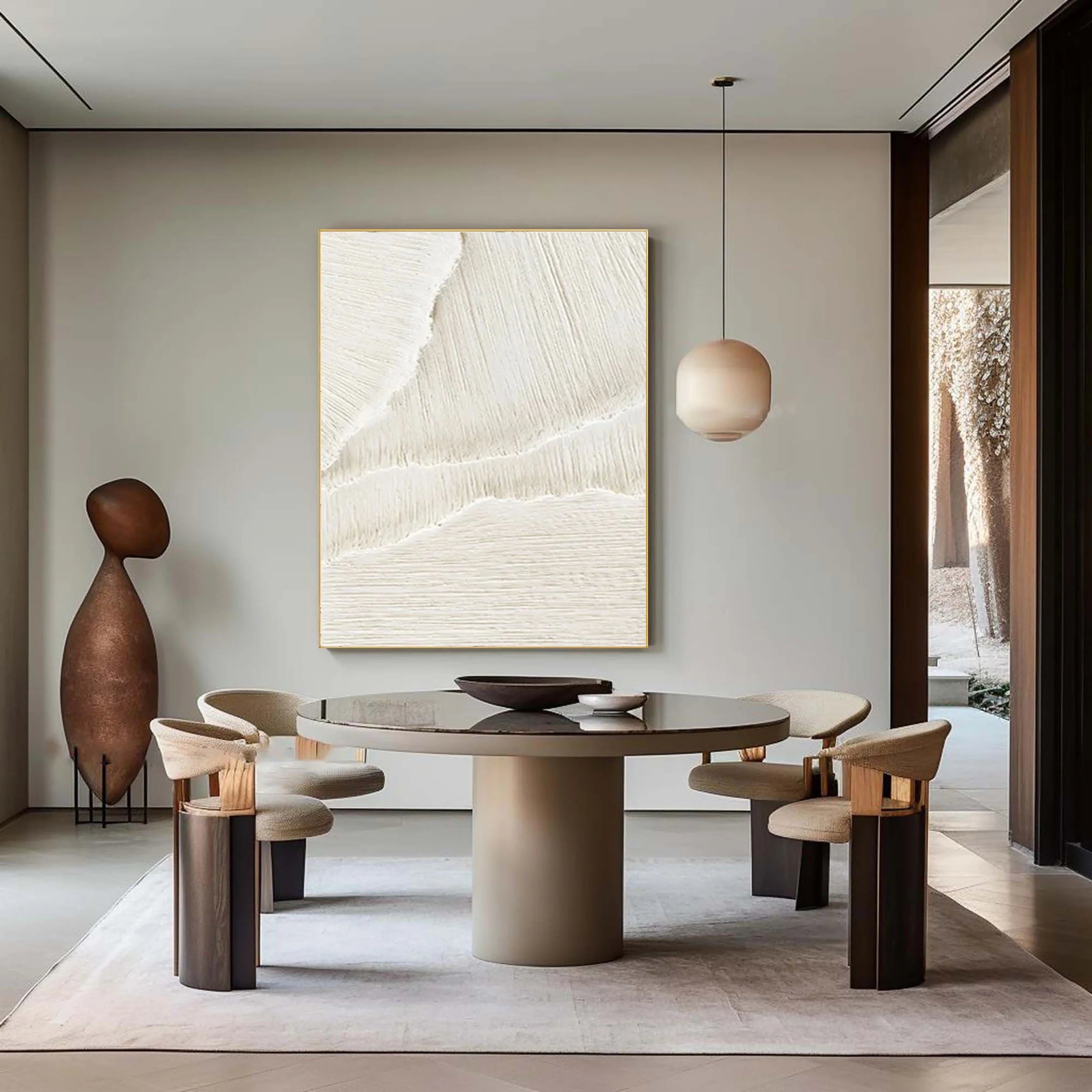 Plaster Art Minimalist Textured Painting #MM017