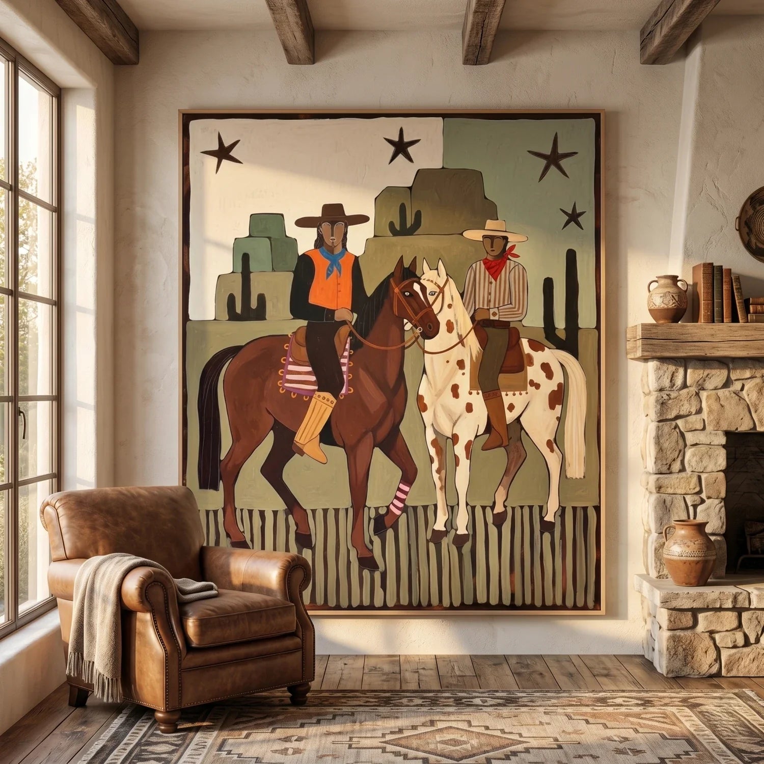 Flat-Toned Desert Riders Wall Art