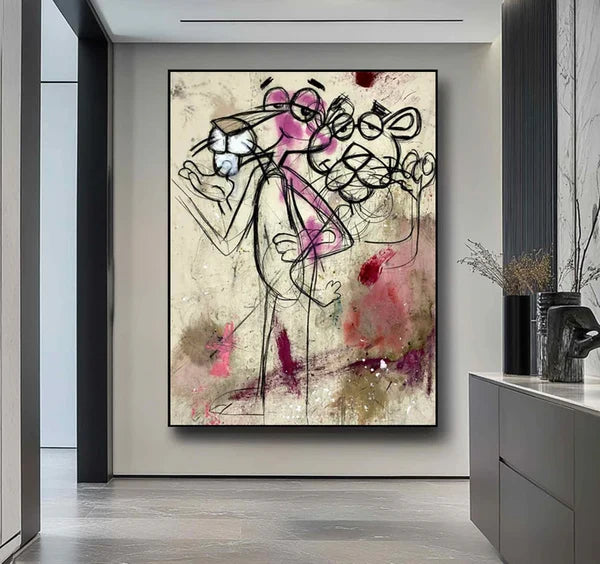 Sketchy Line Figure Wall Art