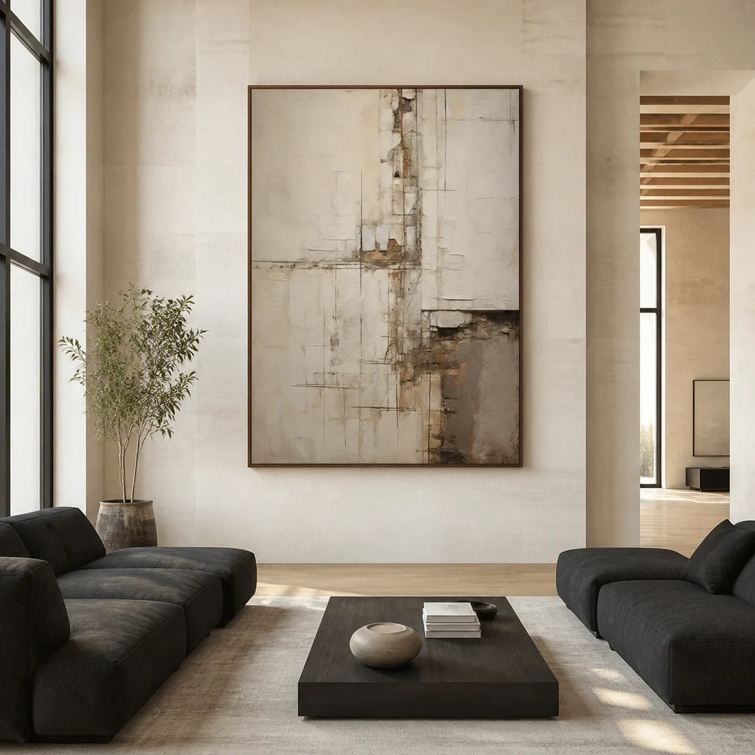 Textured Plaster Abstract Wall Art