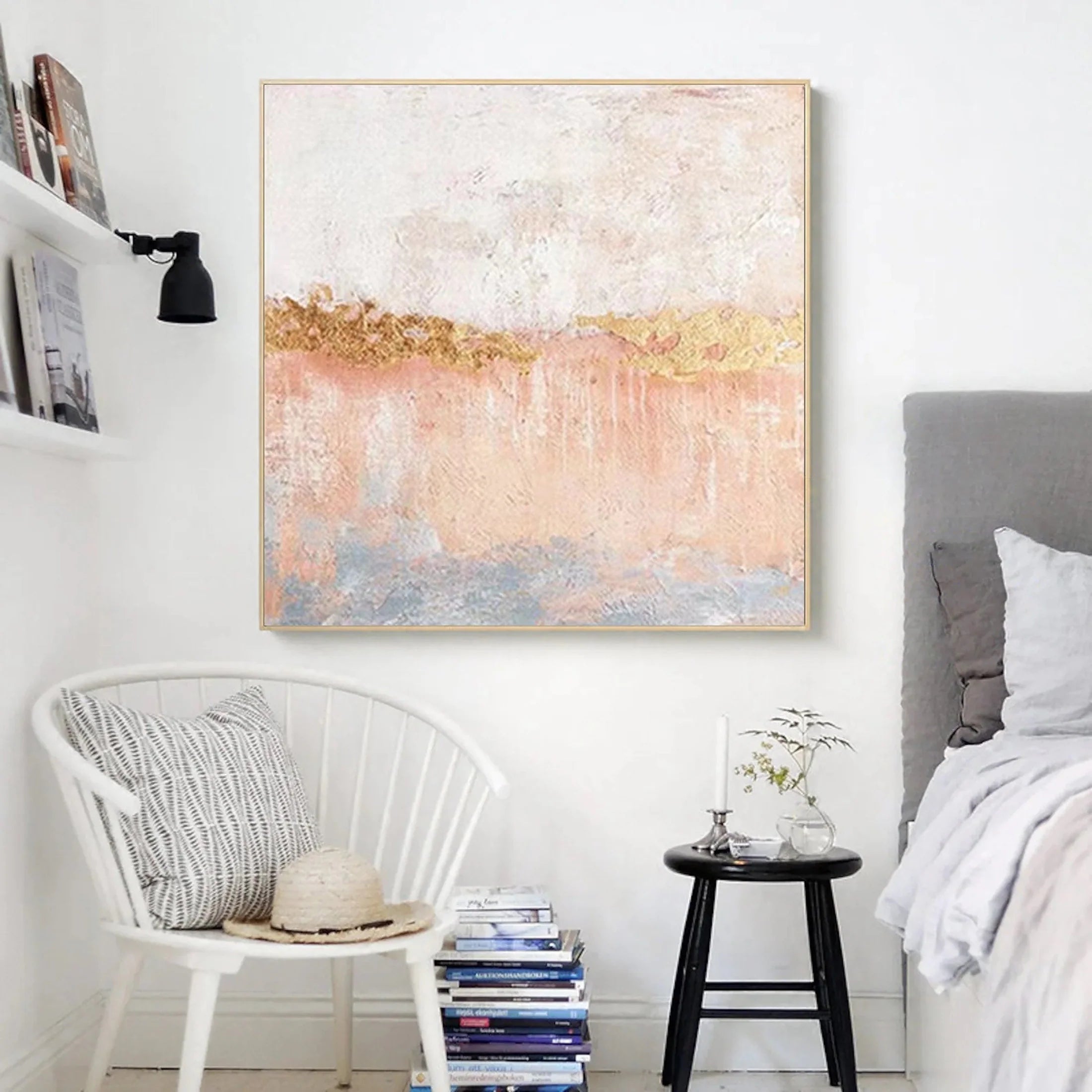 Plaster Textured Color Field Wall Art