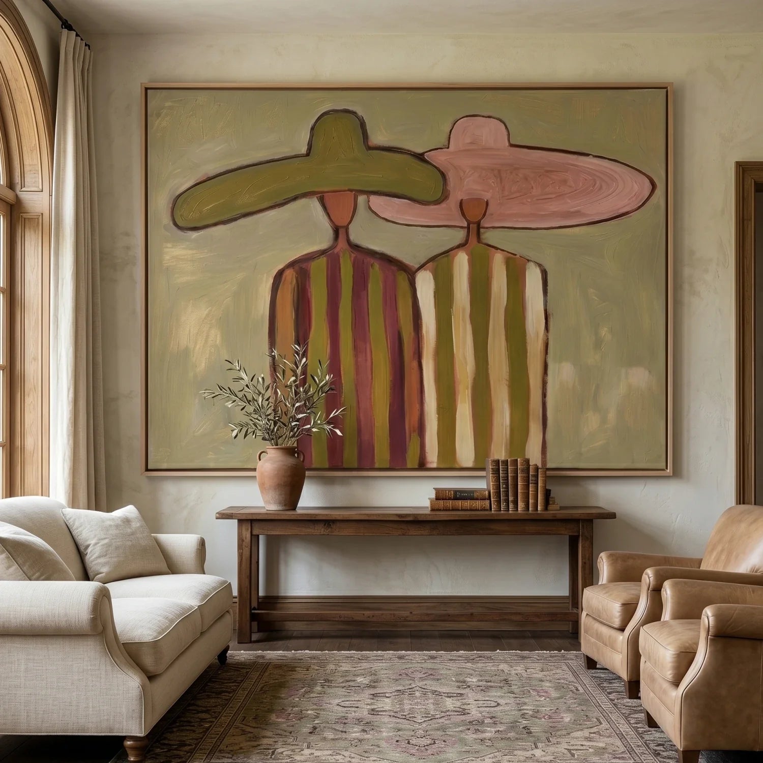Vintage Silhouette Figures Wall Art