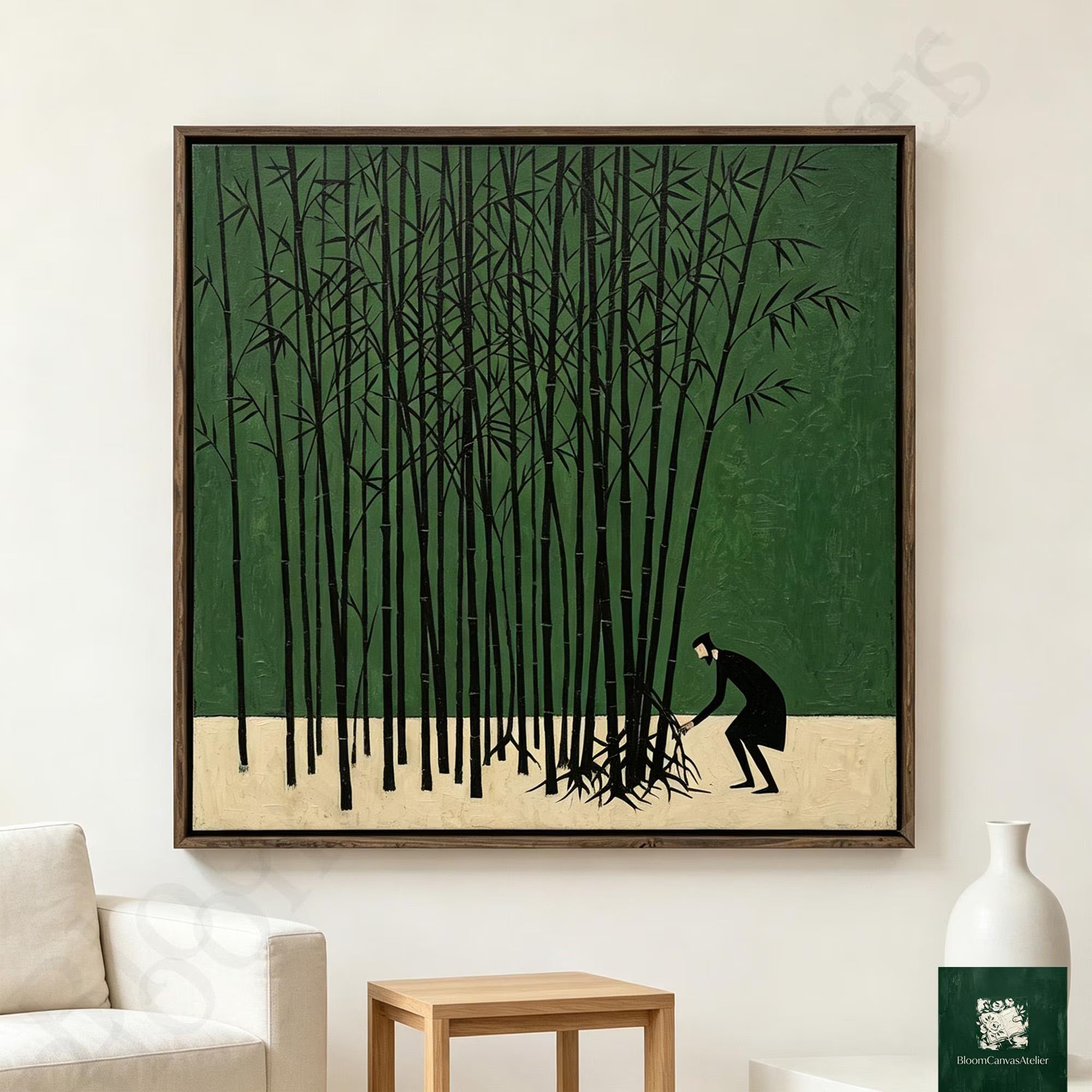 Moody Bamboo Forest Wall Art