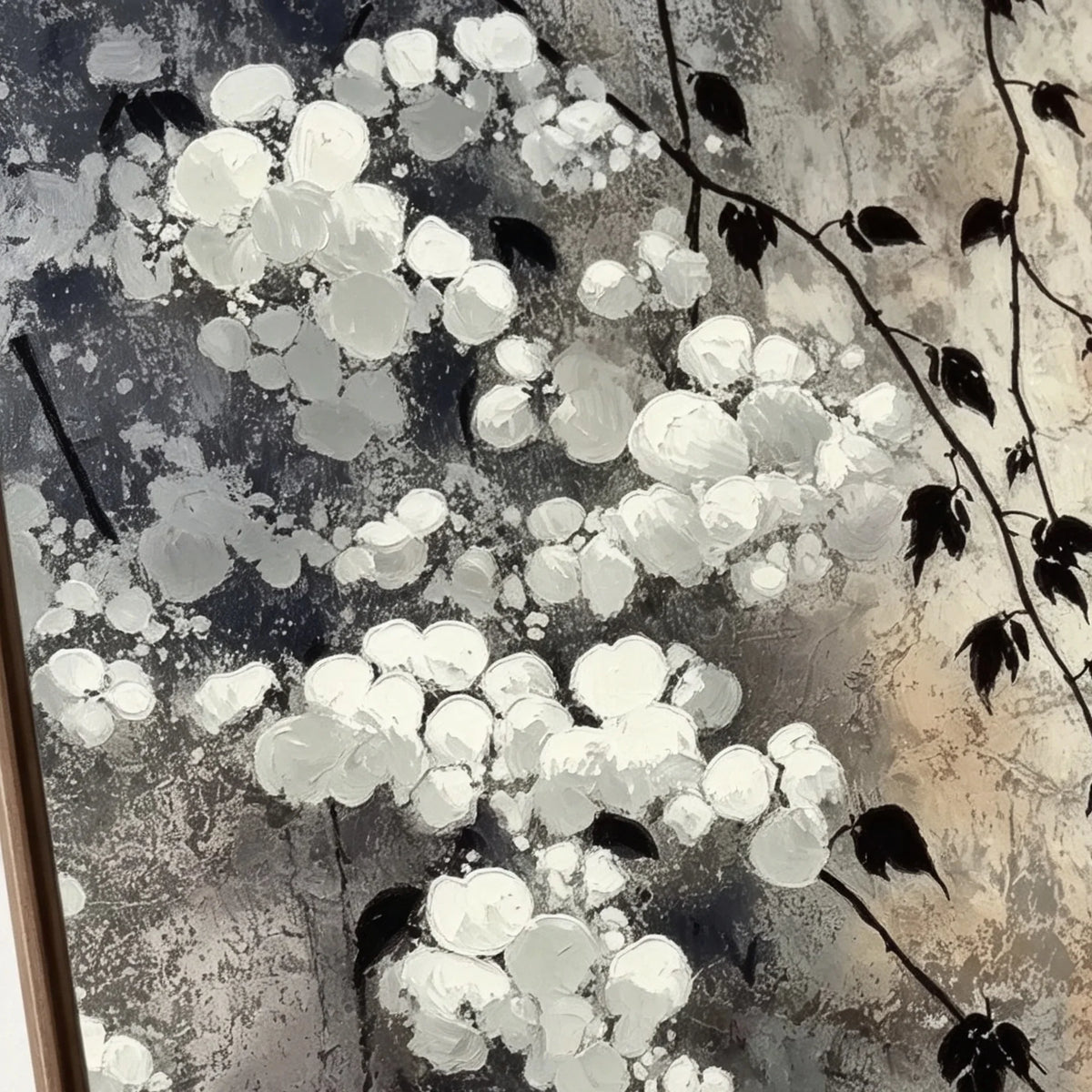 3D Textured Blossom Branch Wall Art