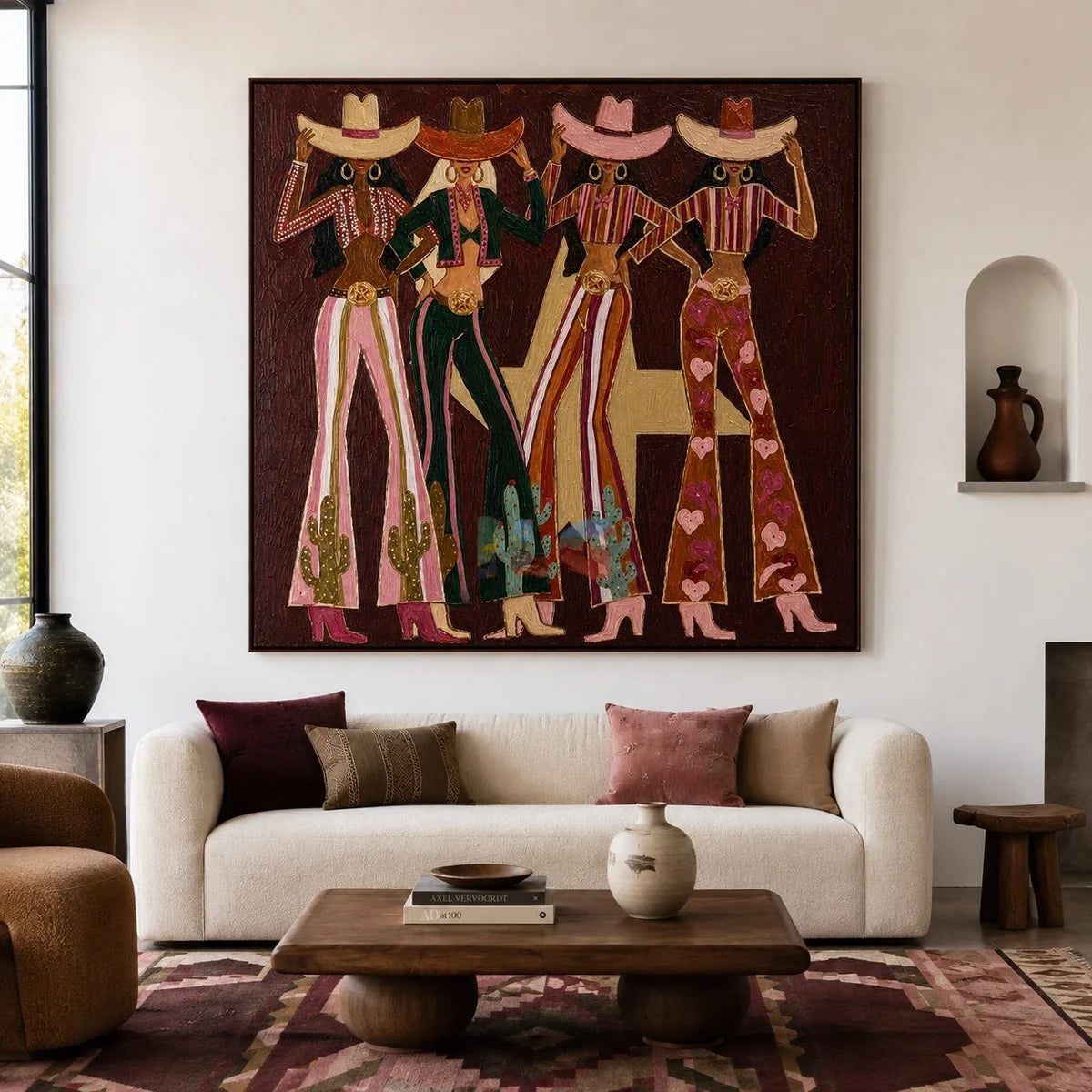 Graphic Western Cowgirls Wall Art