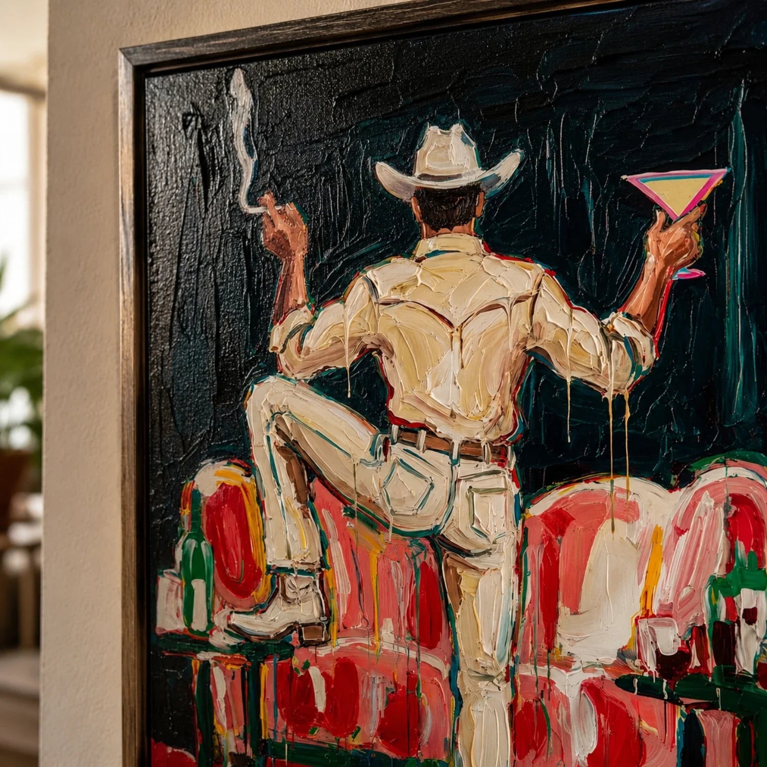 Textured Cowboy Toast Wall Art