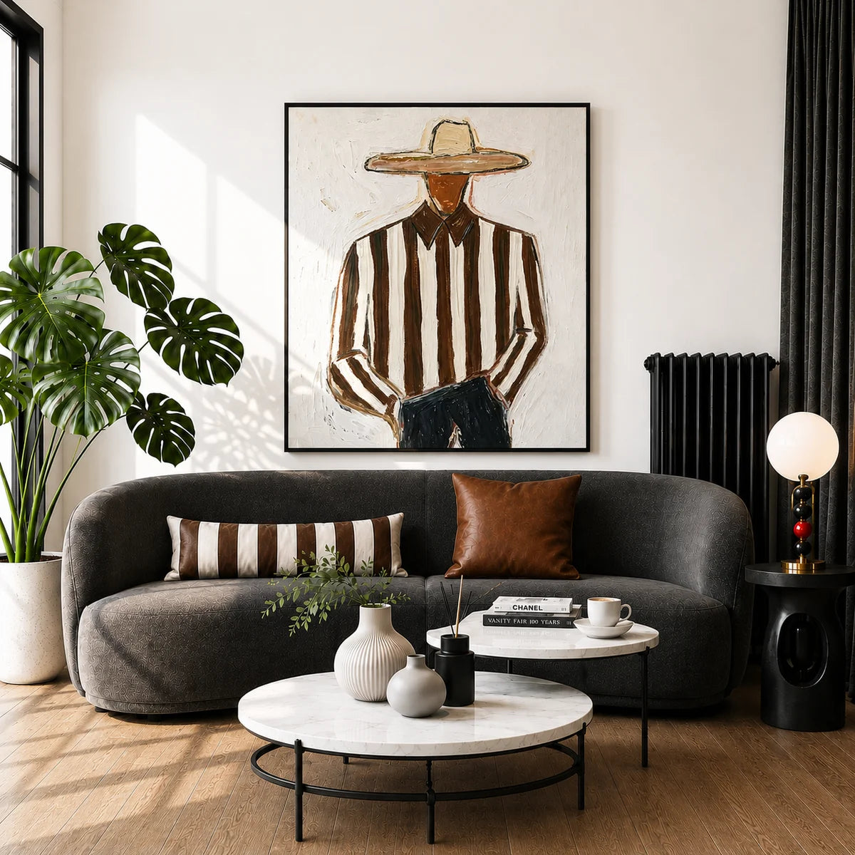 Faceless Cowboy Portrait Wall Art