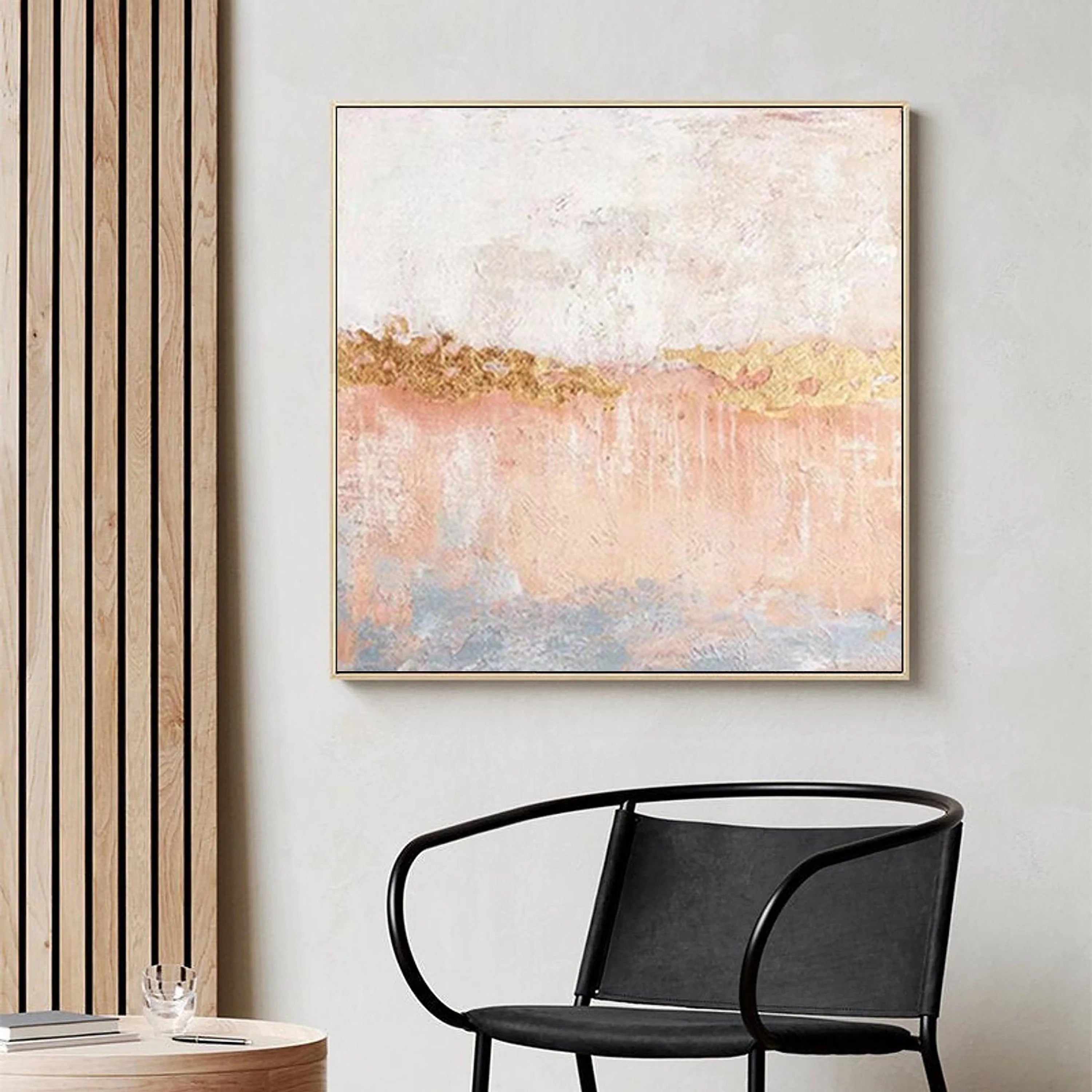 Plaster Textured Color Field Wall Art