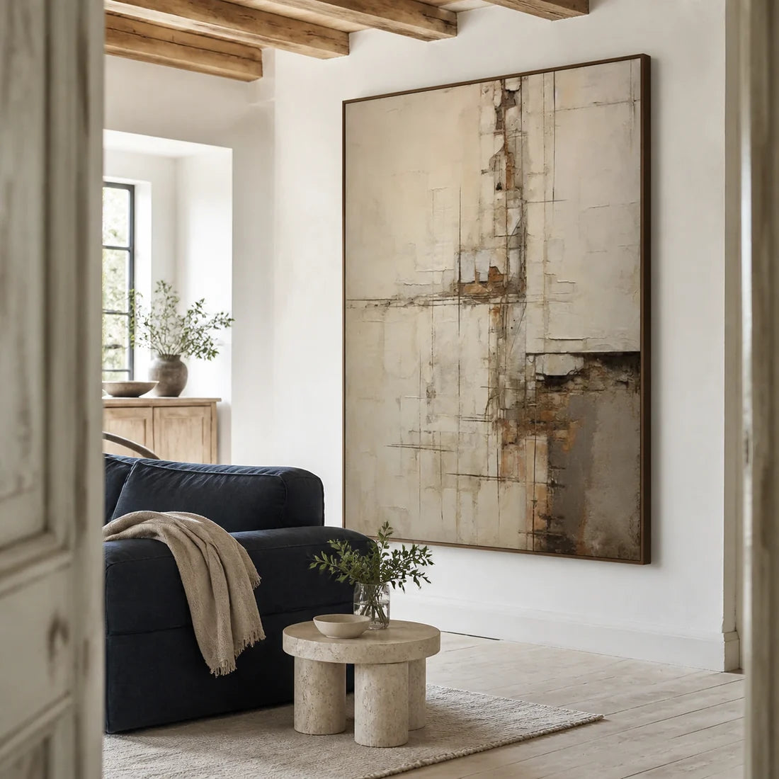 Textured Plaster Abstract Wall Art