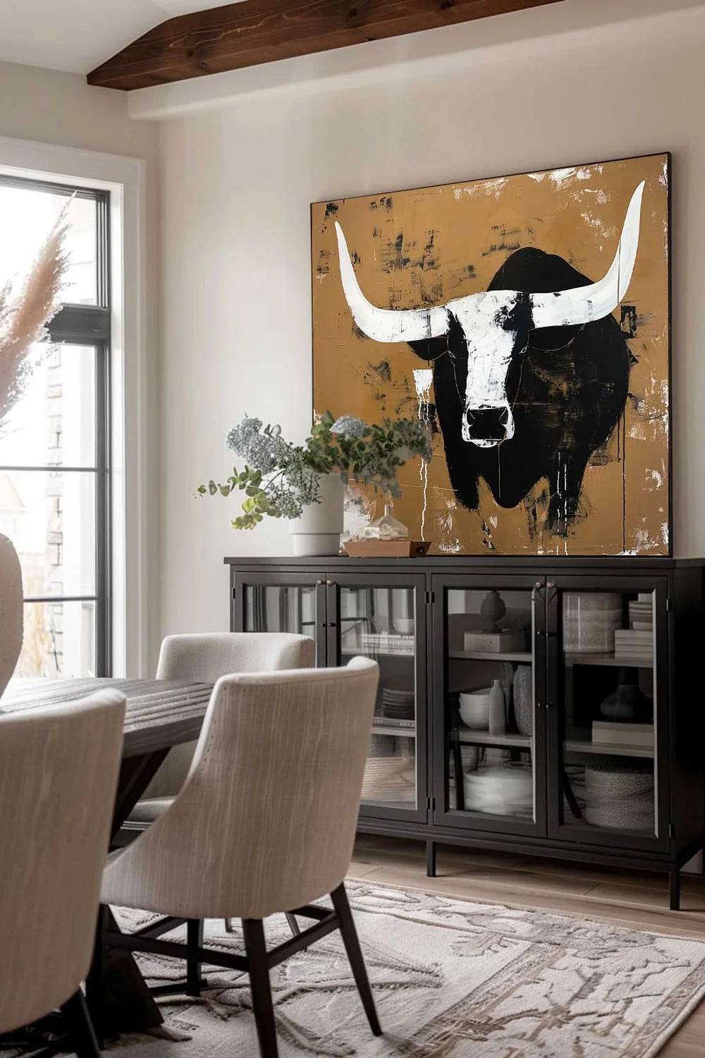 Textured Longhorn Wall Art