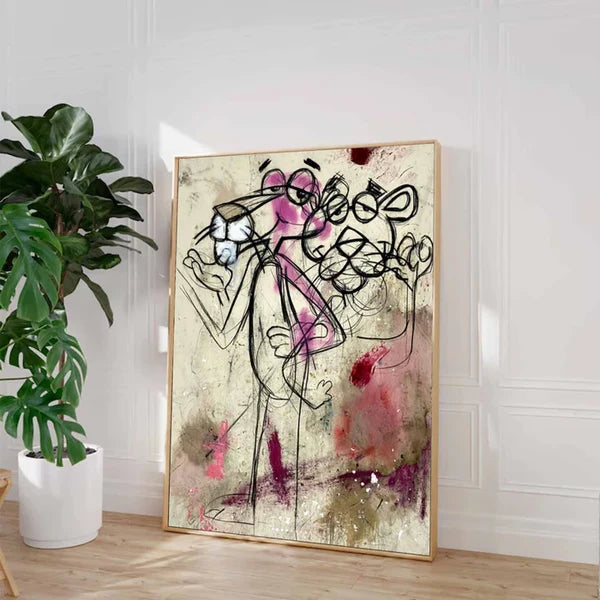 Sketchy Line Figure Wall Art