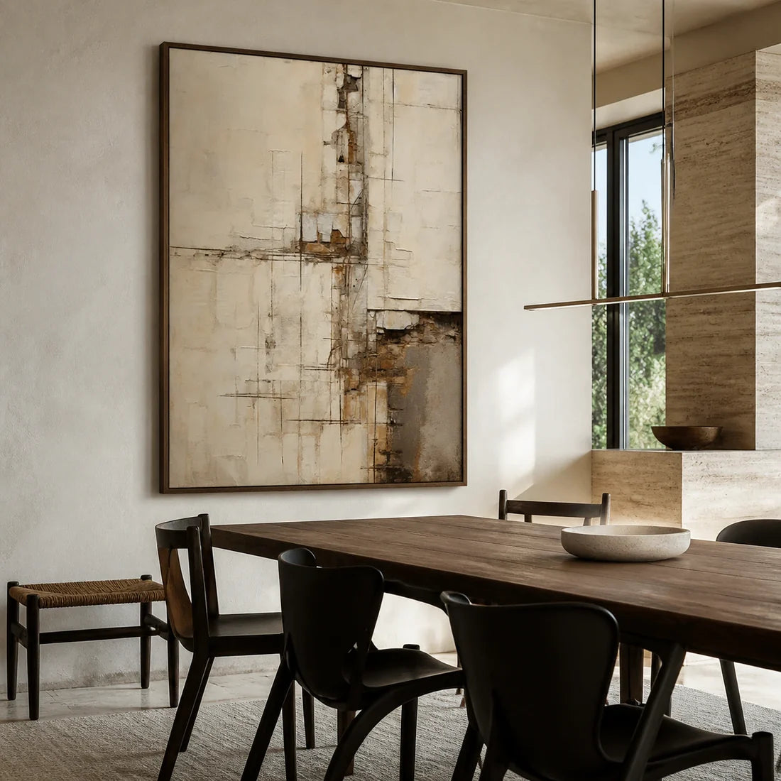 Textured Plaster Abstract Wall Art