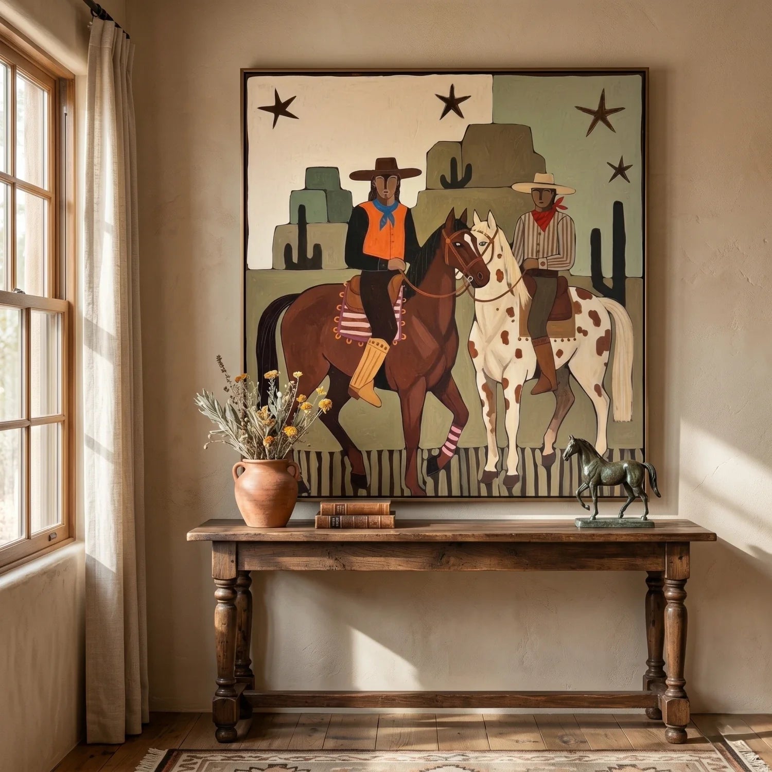 Flat-Toned Desert Riders Wall Art