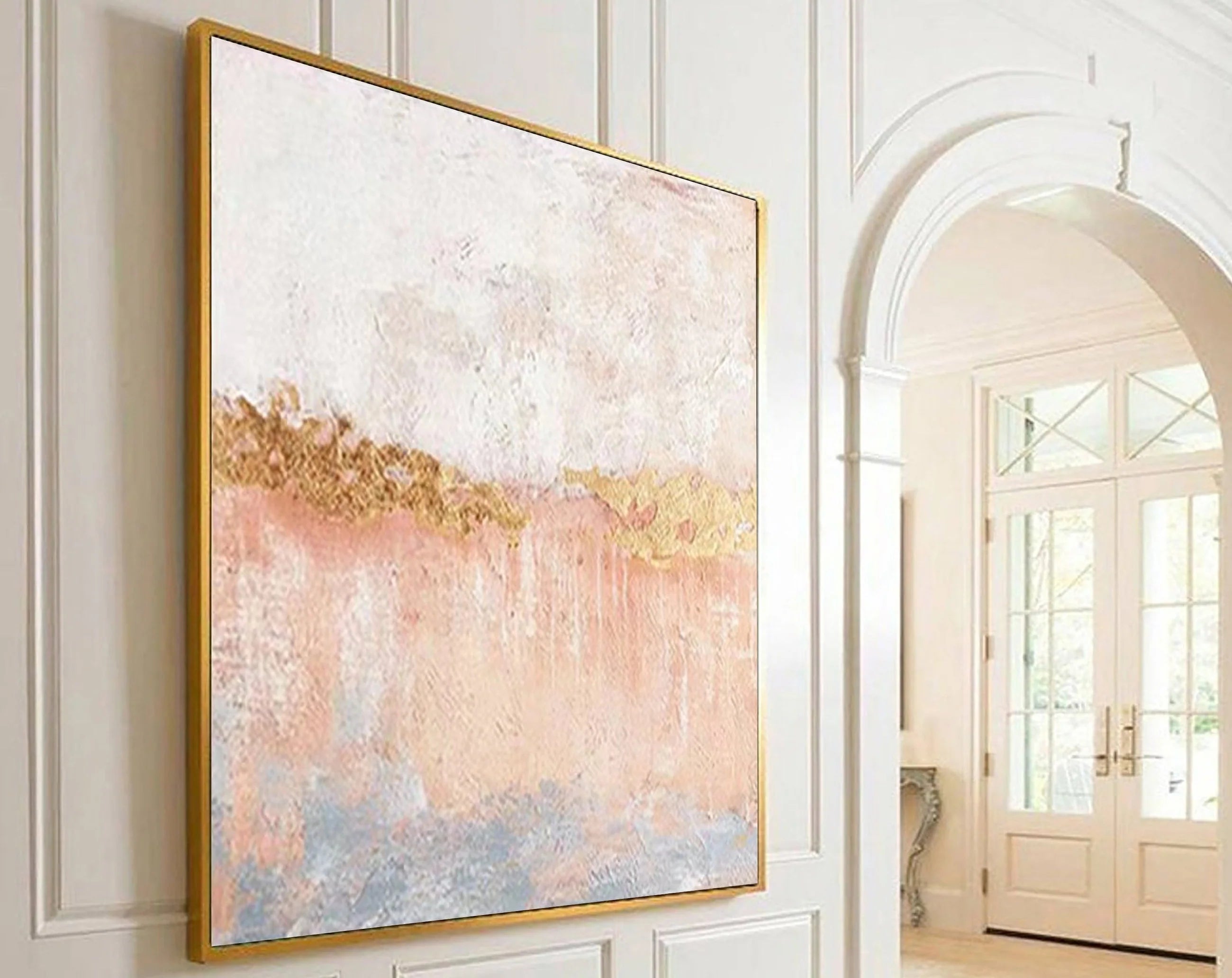 Plaster Textured Color Field Wall Art