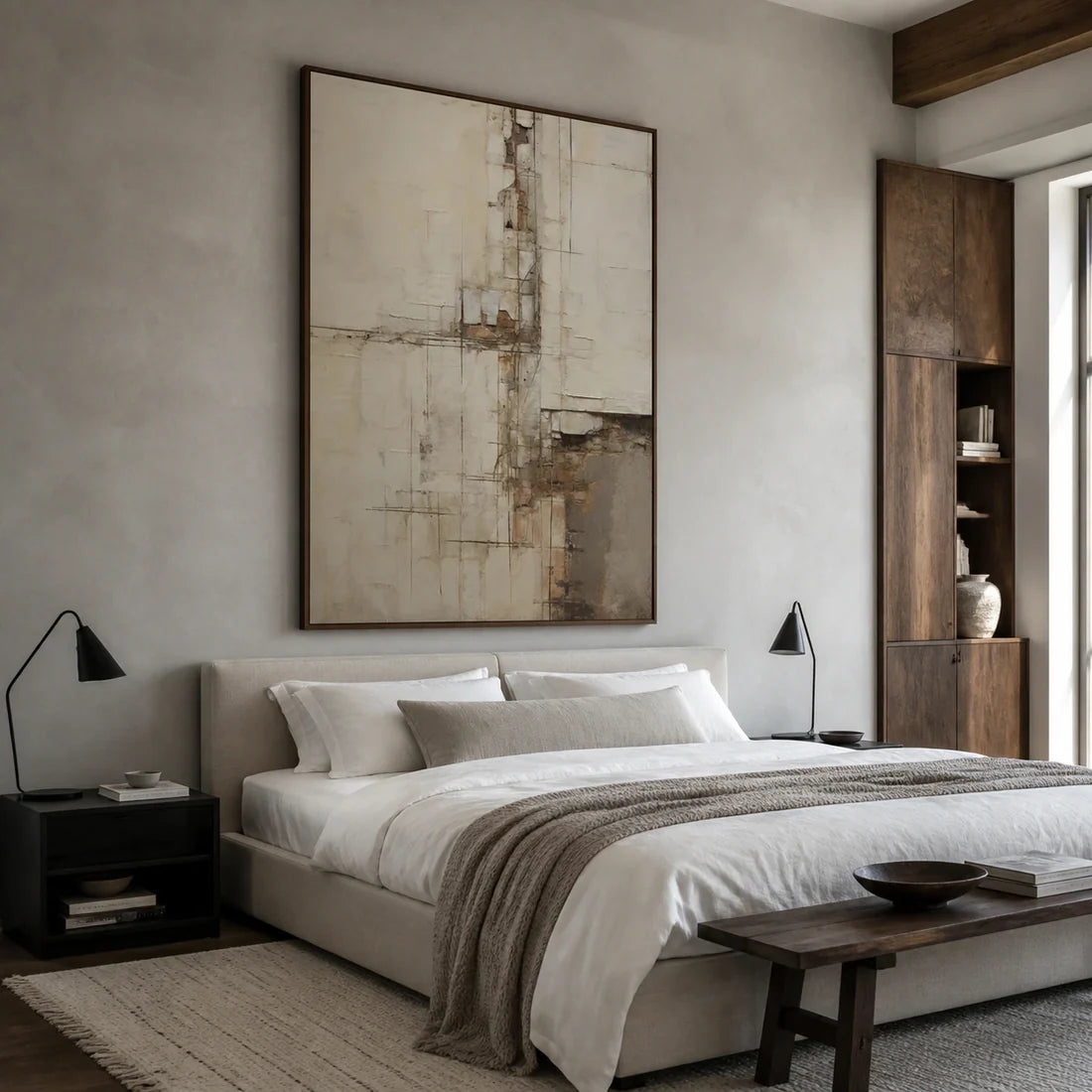 Textured Plaster Abstract Wall Art