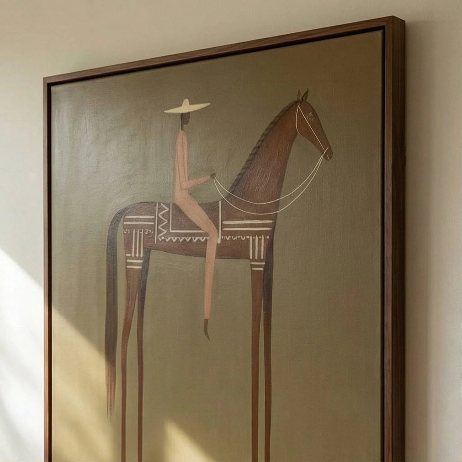 Flat-Toned Rider Duo Wall Art Set of 2