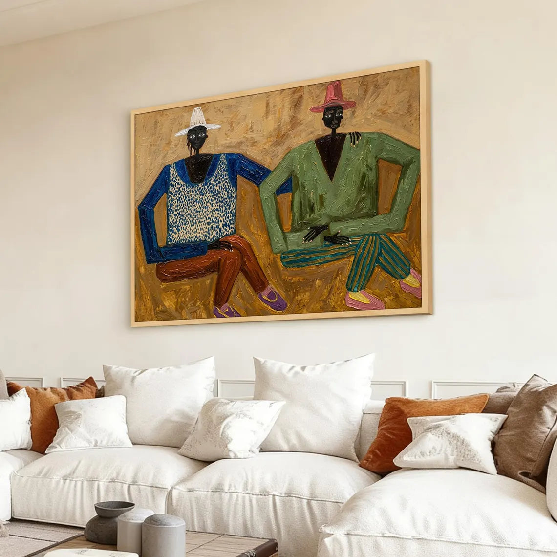 Impasto Seated Duo Wall Art