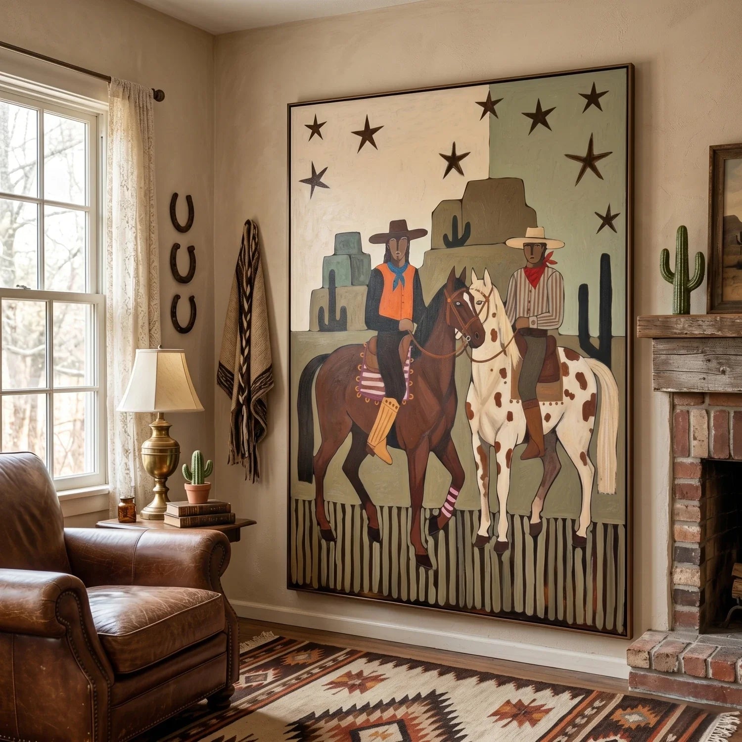 Flat-Toned Desert Riders Wall Art