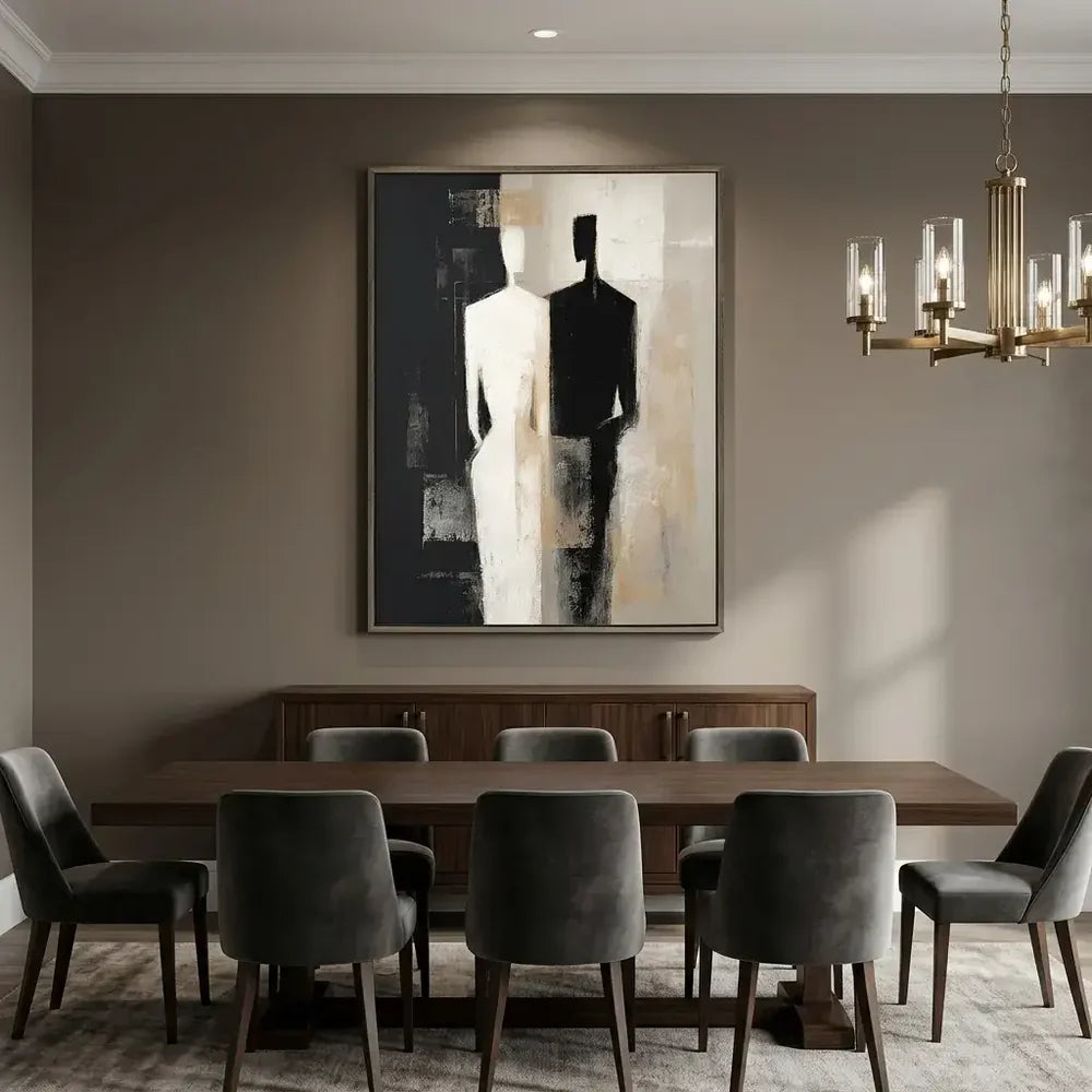 Textured Silhouette Duo Wall Art