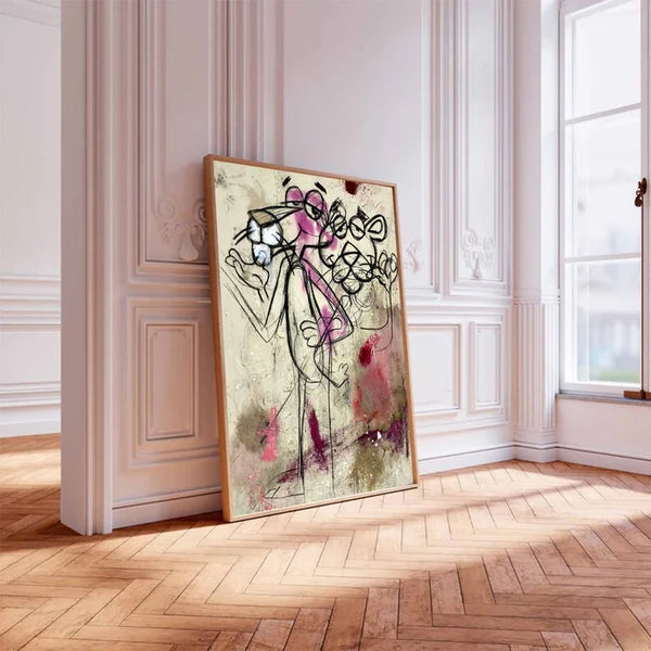 Sketchy Line Figure Wall Art