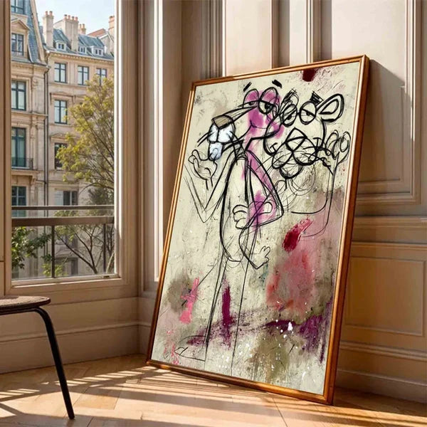 Sketchy Line Figure Wall Art