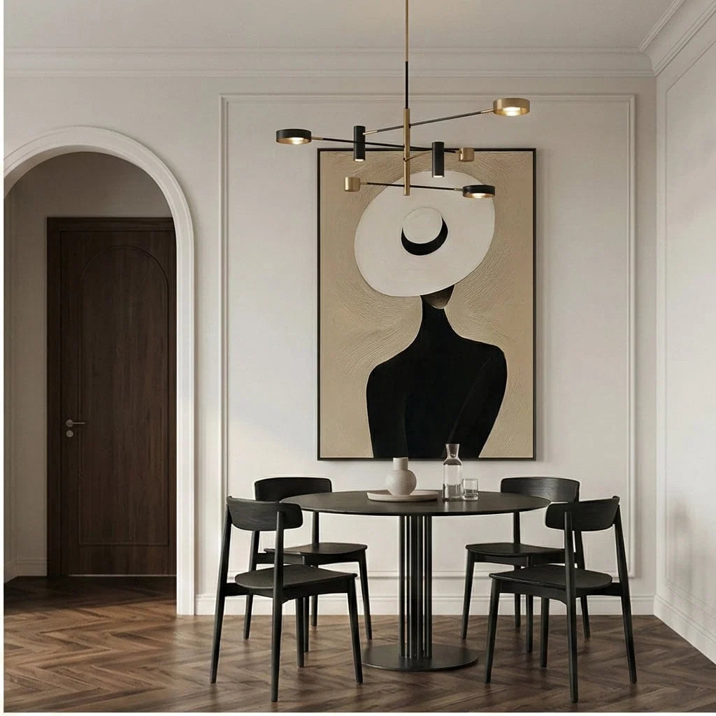Oversized Sunhat Figure Wall Art